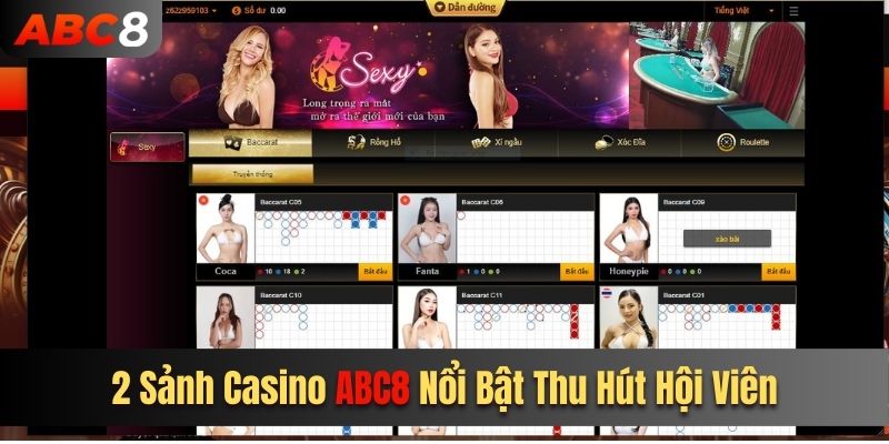 Các tựa game Casino hot có tại nhà cái