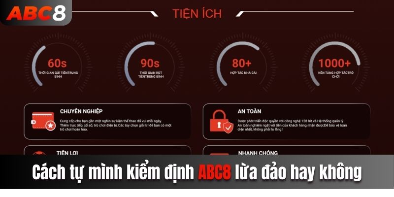 Cách tự mình kiểm định ABC8 lừa đảo hay không